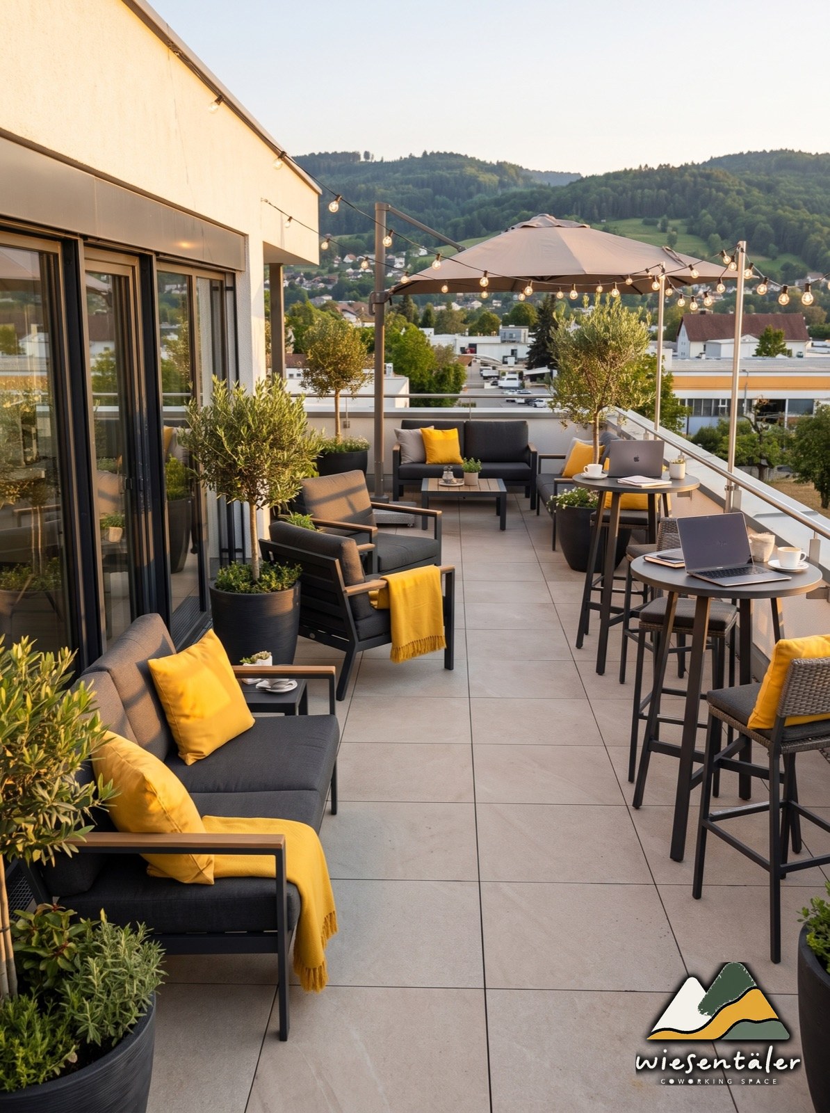 Coworking Space Wiesental – Dachterrasse mit Aussicht